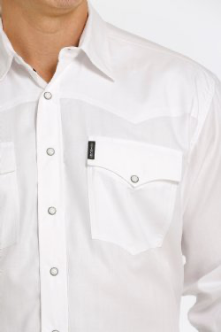 Cinch Long Sleeve Shirt MTW1681002WHT