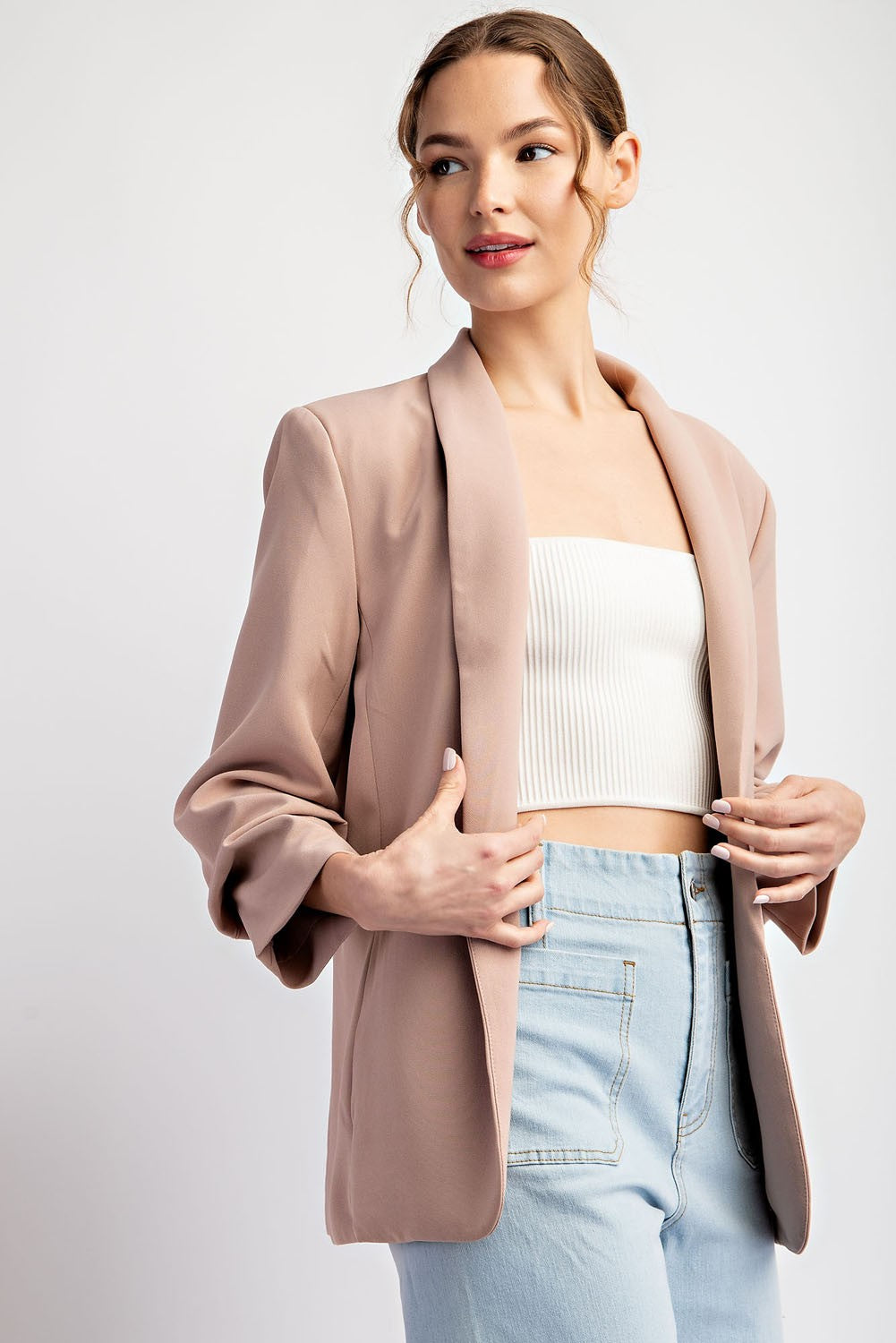 SHAWL LAPEL BLAZER JK4654