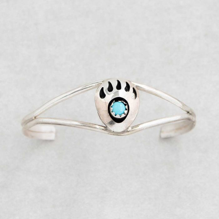 Bracelet Silver Bear Claw Infant Cuff FJB2300
