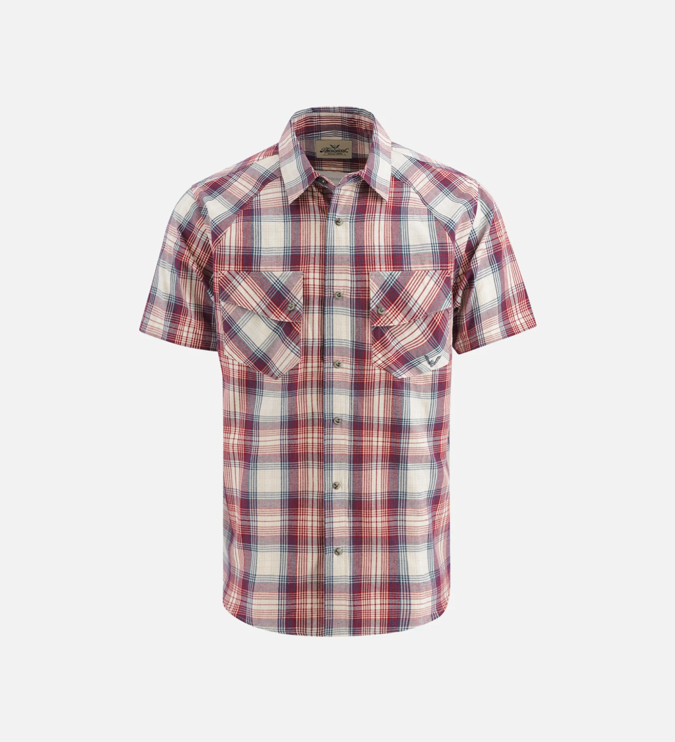 Thorogood Men’s Short Sleeve Snap Shirt Plaid 2-Colors TG206132