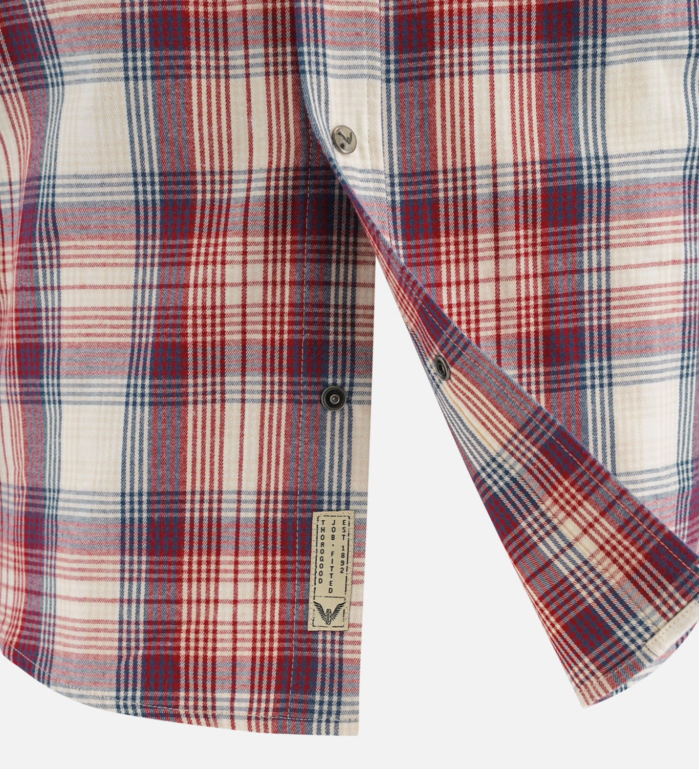 Thorogood Men’s Short Sleeve Snap Shirt Plaid 2-Colors TG206132
