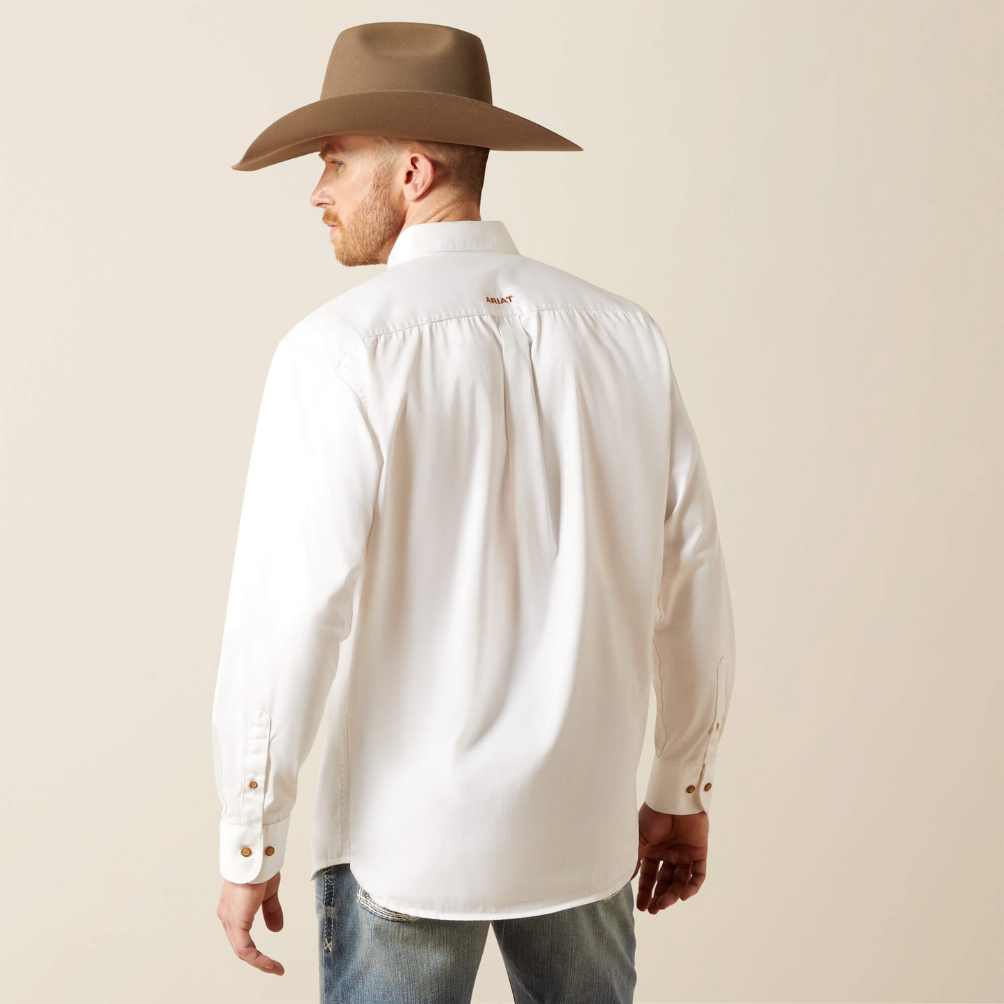 Ariat Men’s Long Sleeve Shirt White 1000053