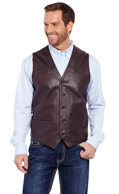 CRIPPLE CREEK MEN'S BUTTON FRONT LAMB VEST ML305921