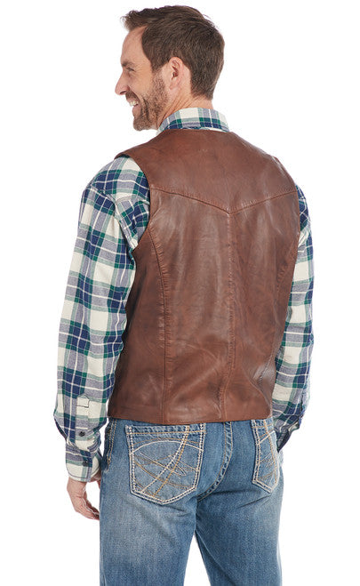 CRIPPLE CREEK MEN'S BUTTON FRONT LAMB VEST ML306491