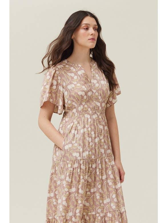 Lavender Fog Midi Dress 60989KA
