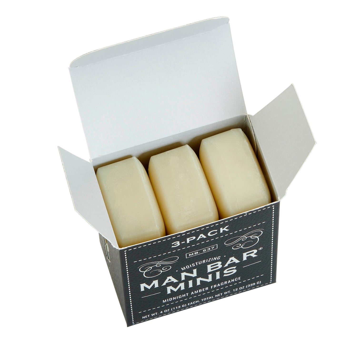 Man Bar Soap Mini Bar 3-Pack Midnight Amber MMM1570