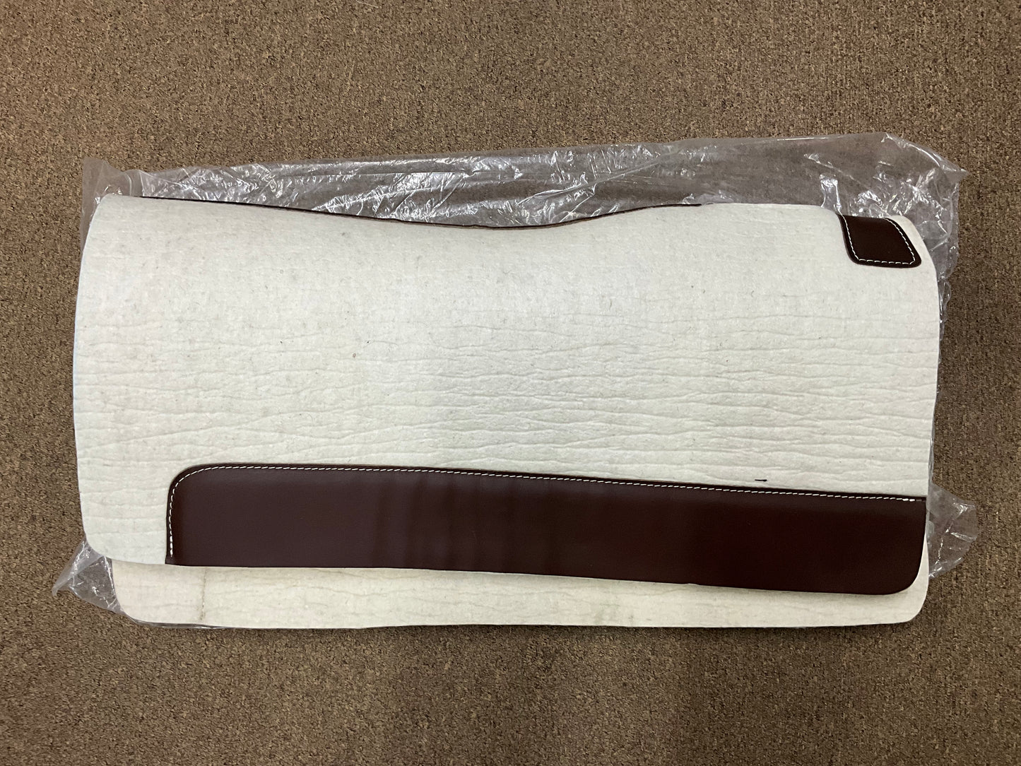 Saddle Pad 100% Wool WHITE PAD