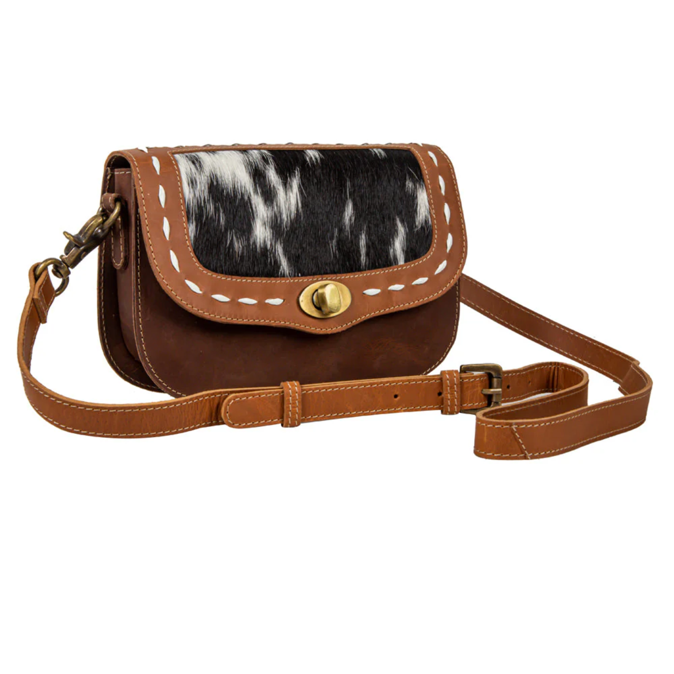Myra Oxbow Falls Leather Hairon Bag S-8108
