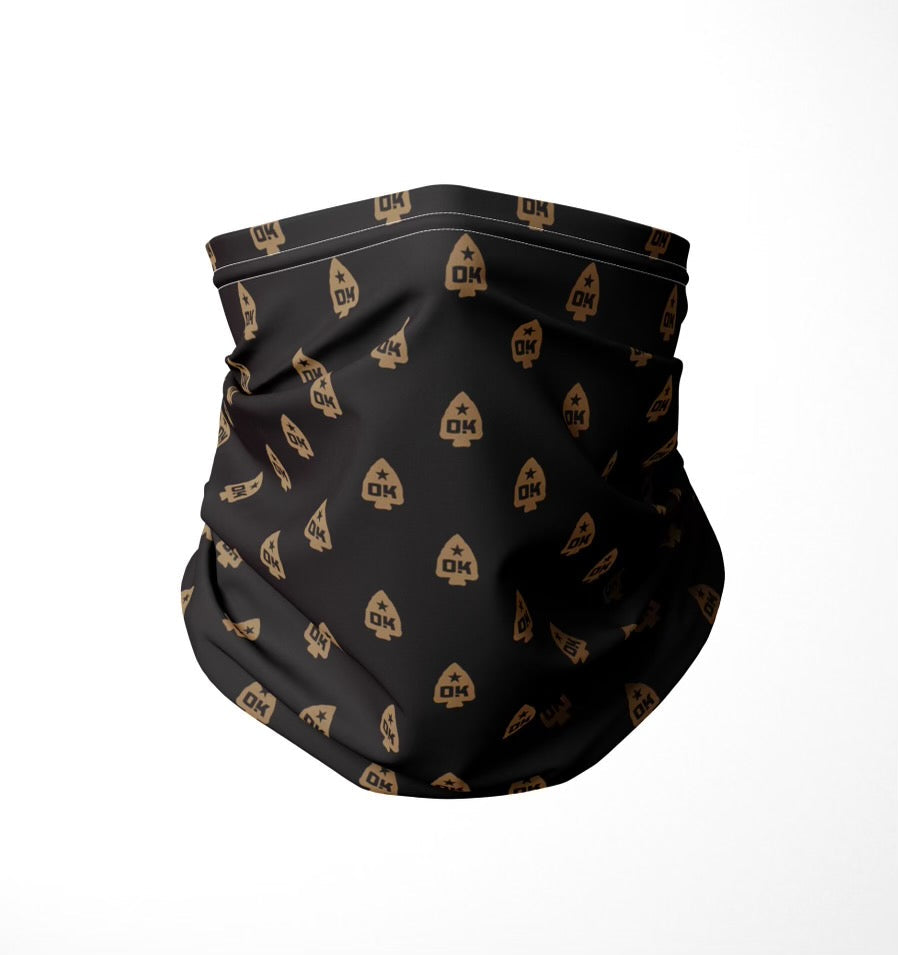 Okie Brand Black Neck Gaiter Arrowhead TOBO16OK