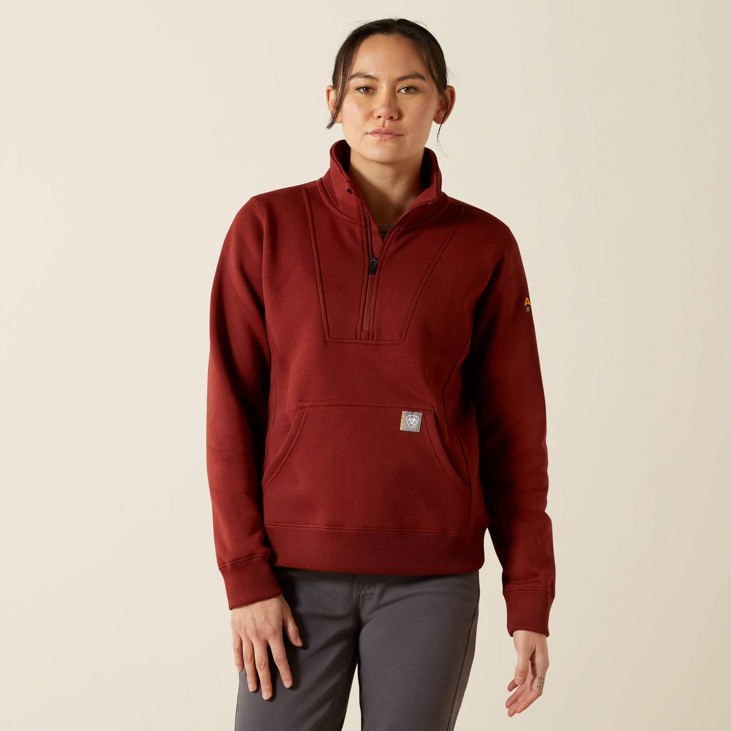 Ariat Ladies Rebar Funnel Neck Sweat Shirt 10062331