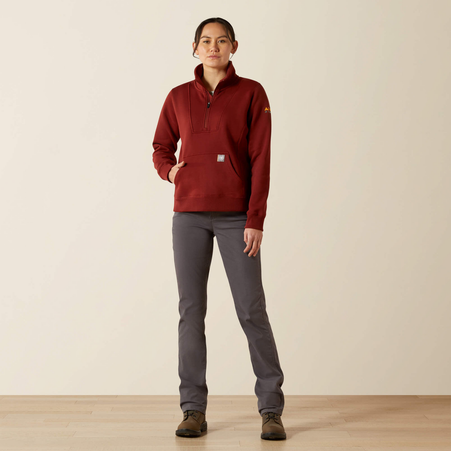 Ariat Ladies Rebar Funnel Neck Sweat Shirt 10062331