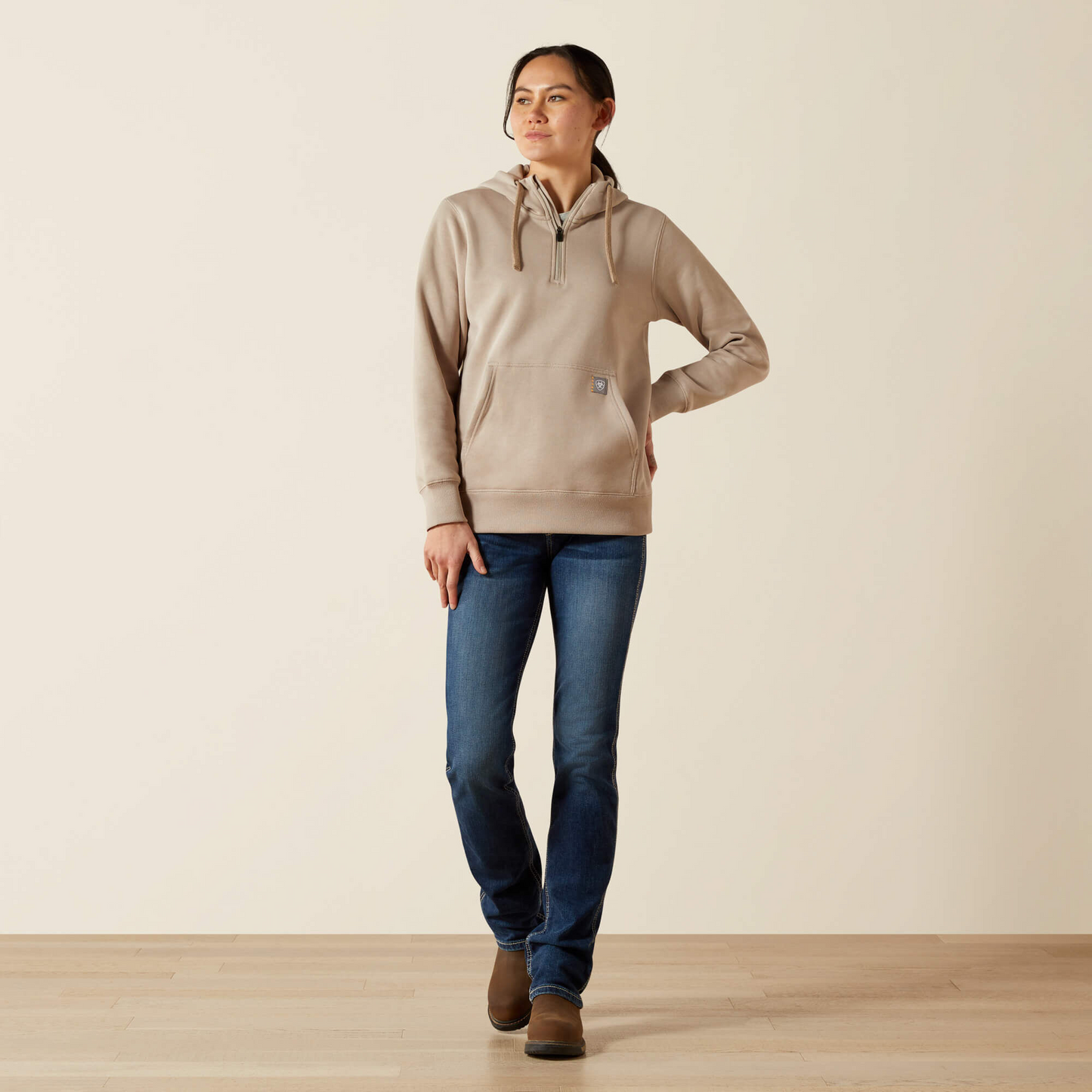 Ariat Ladies Rebar 1/2 Zip Hoodie 10062653