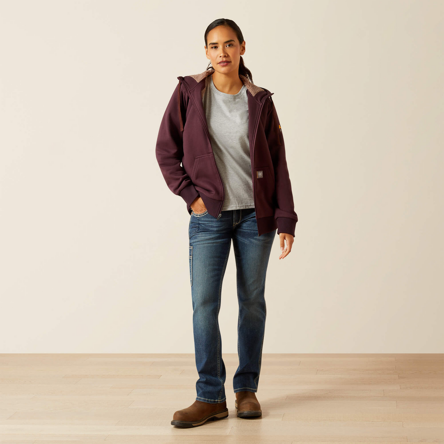 Ariat Ladies Rebar Sherpa Hood Jacket 10062329