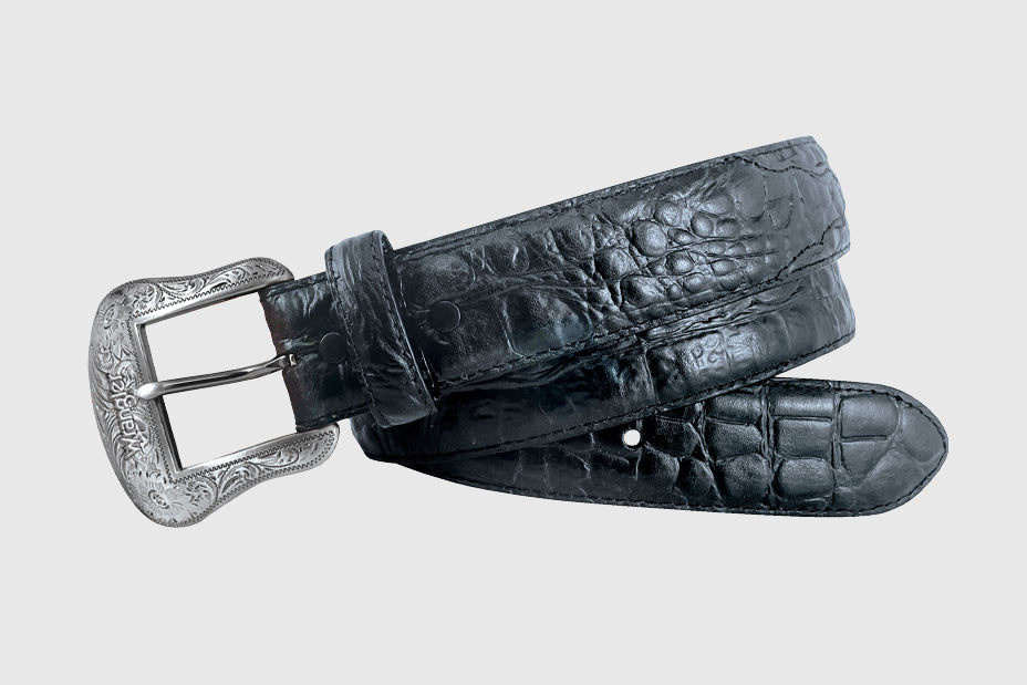 Wrangler Men’s Croc Print Black Belt 71714