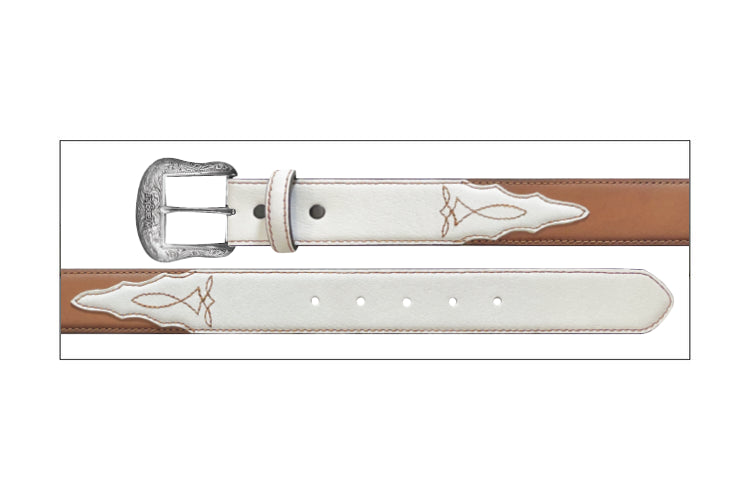 Wrangler Ladies White/Tan Belt 71788