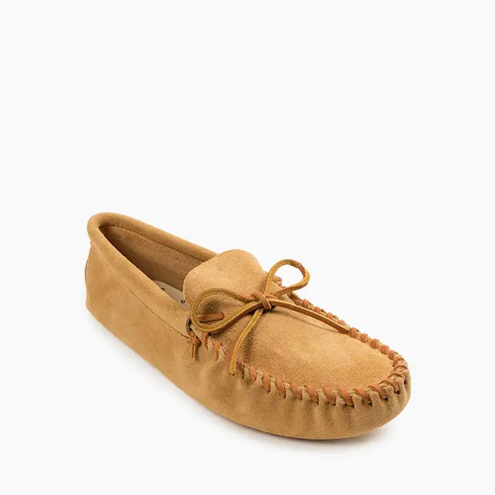 Minnetonka Leather Lace Soft Sole 701