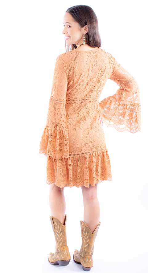Scully Ladies Long Sleeve Lace Dress HC557