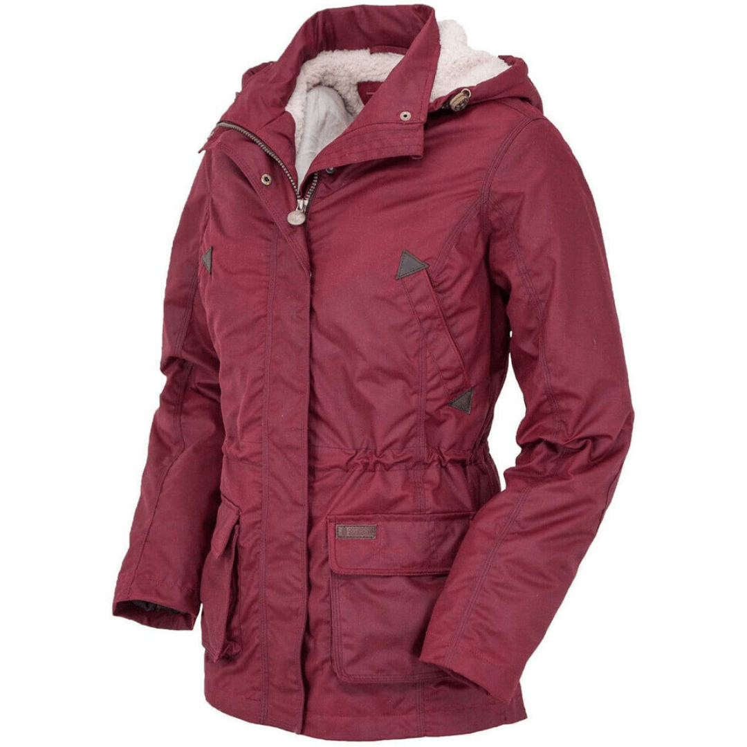 Outback Women’s Oilskin Adelaide Jacket 2185 Berry