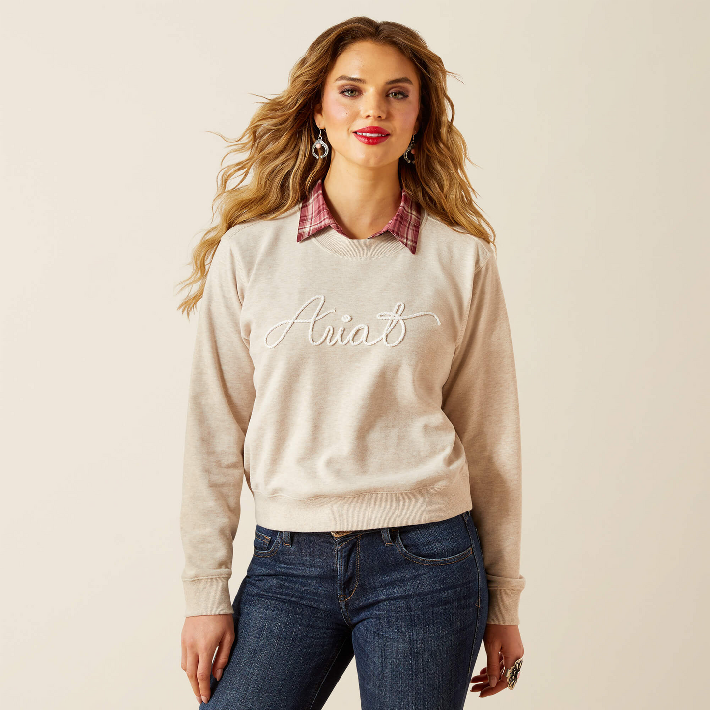 Ariat Ladies Logo Crew Neck Sweater 10062736