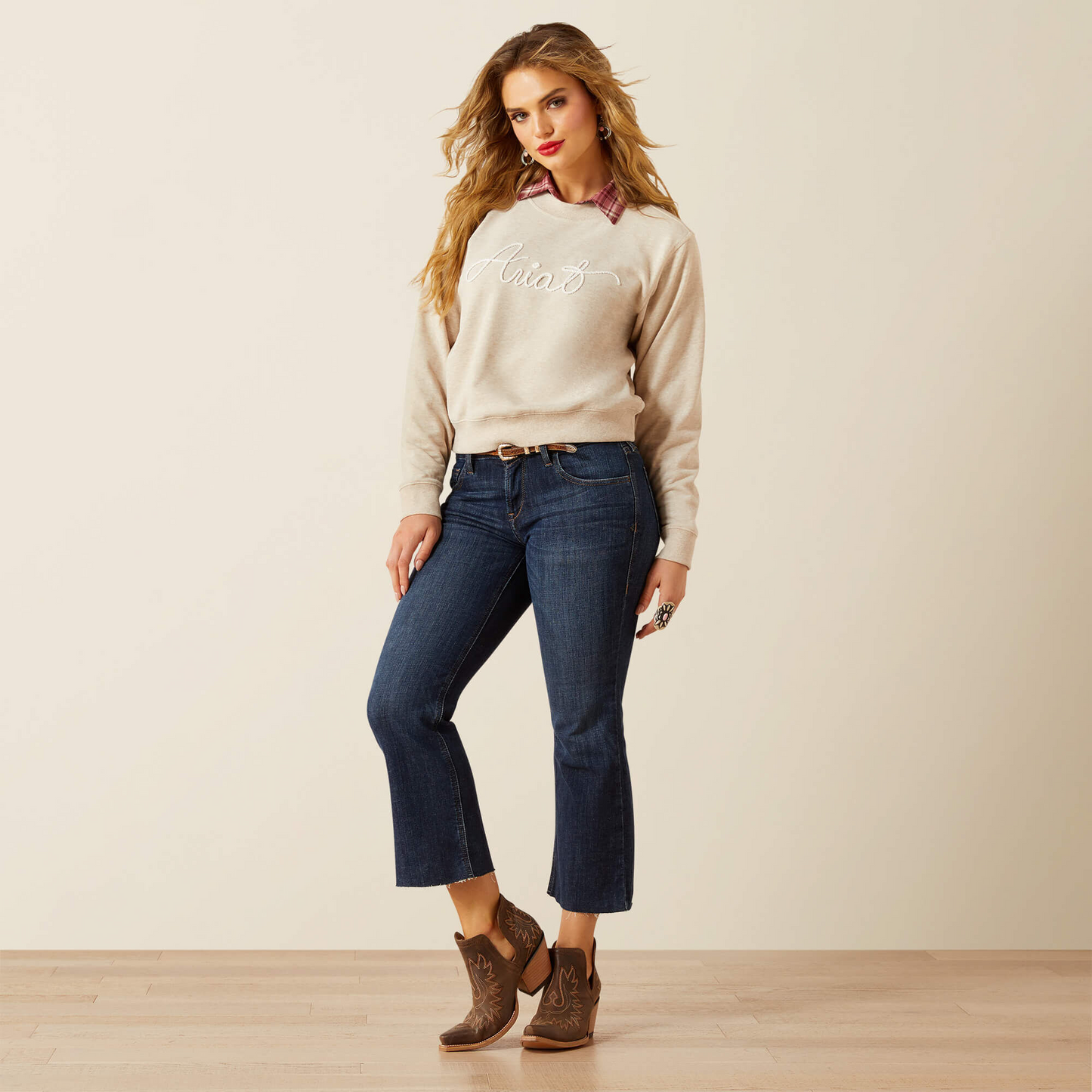 Ariat Ladies Logo Crew Neck Sweater 10062736