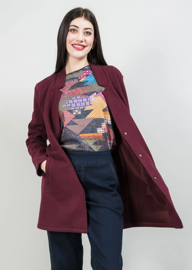 Margaret Notch Lapel Overcoat 1410-1375