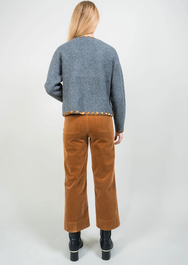 Charlene Corduroy Wide Crop Pant 925-1352