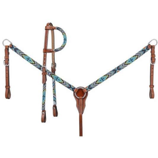 Headstall Slip Ear Breast Collar Set 45-7050