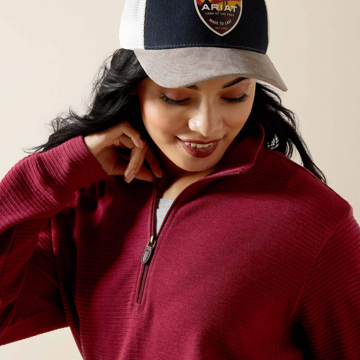 Ariat Ladies 1/4 Zip Sweater 10065869