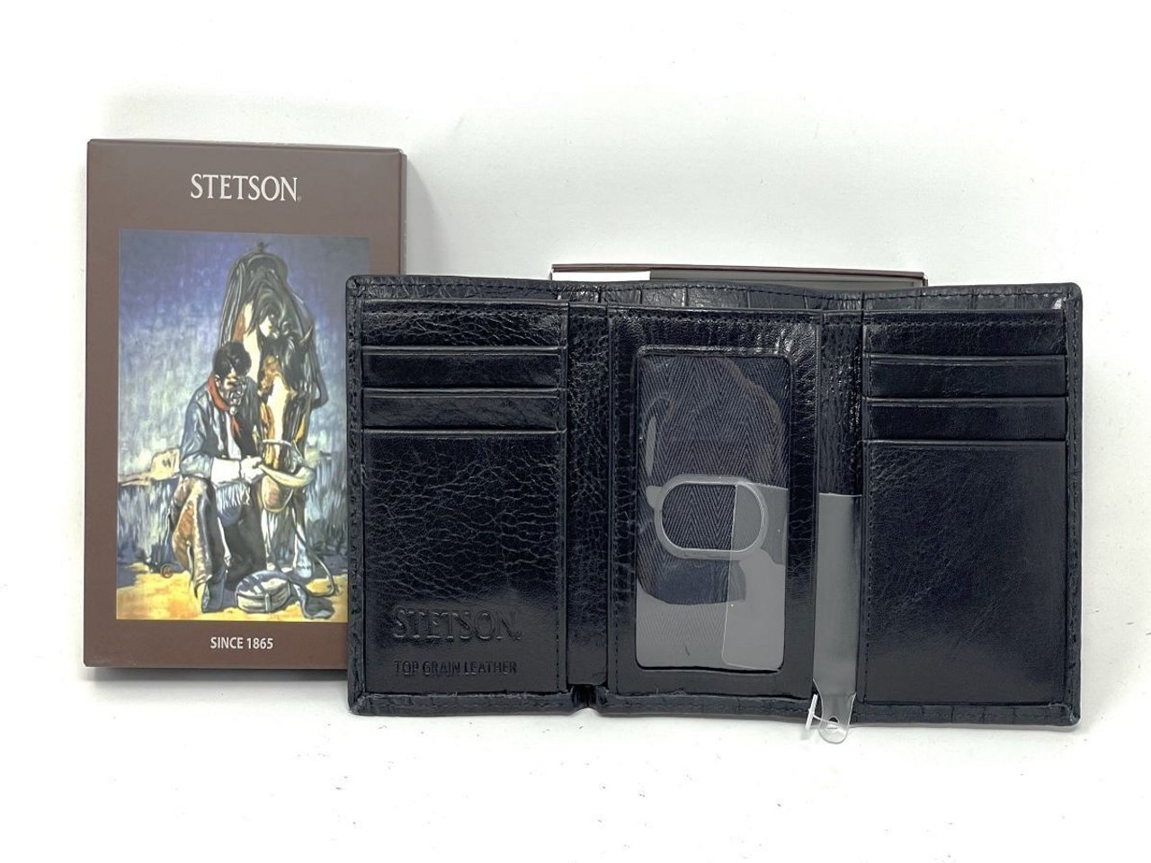 Stetson Wallet Trifold Genuine Caiman 9807