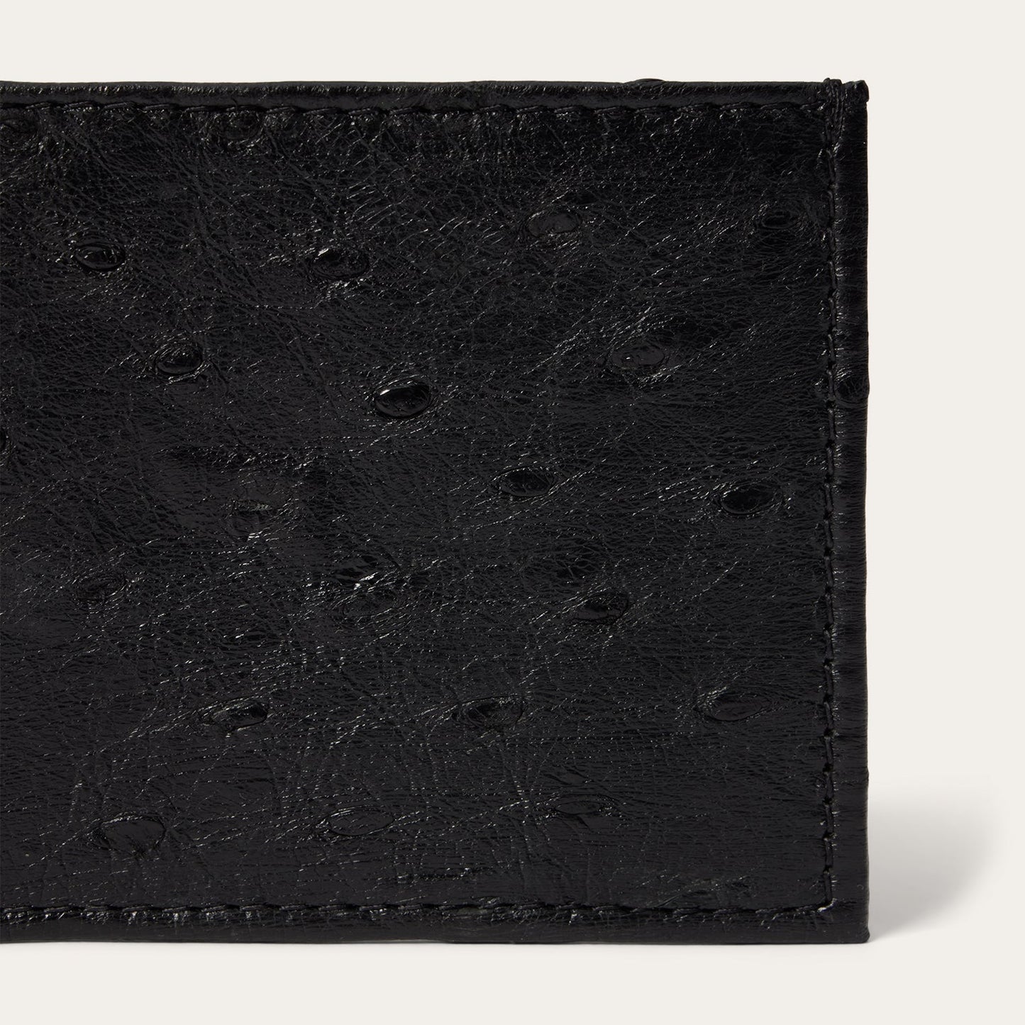 Stetson Wallet Bifold Genuine Black Ostrich 70685