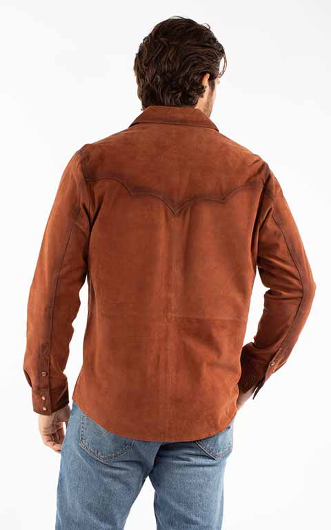 Scully Suede Shirt Rust 78