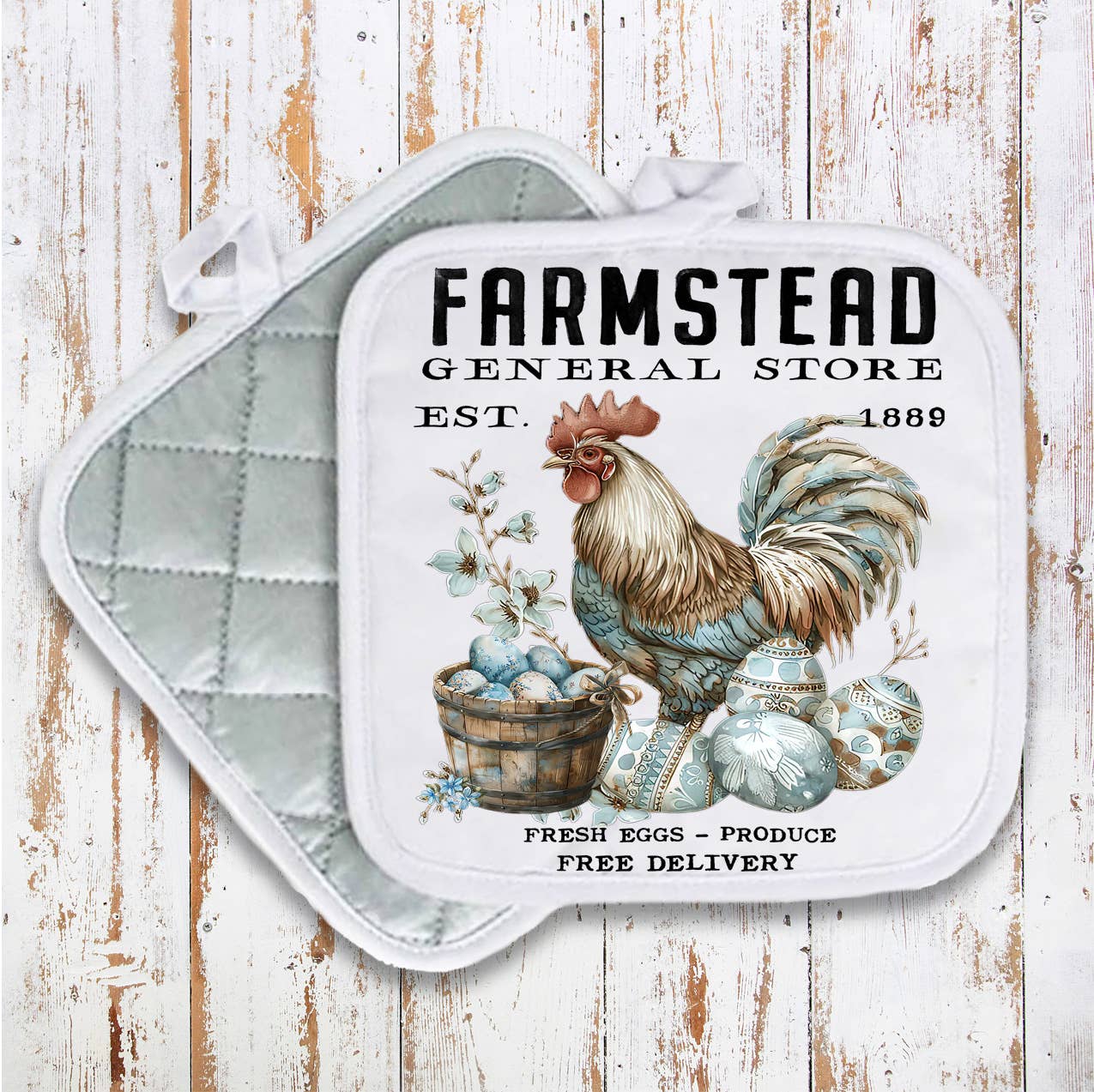 Pot Holder Oven Mitt General Store PH5207