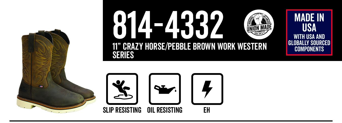 Thorogood 11” Crazy Horse 814-4332
