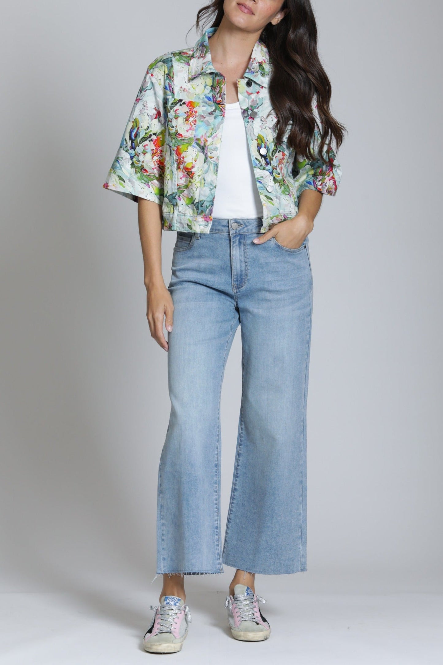 APNY Short Sleeve Jean Jacket B184B
