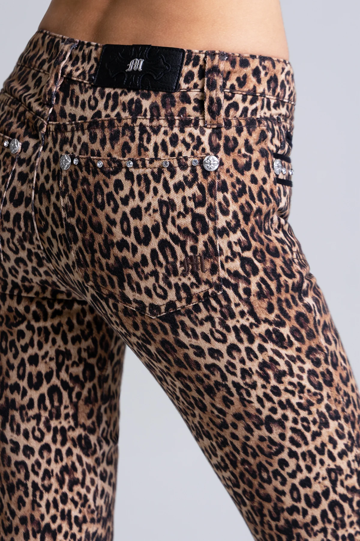 Miss Me Zara Leopard Bootcut Jeans M2421BV