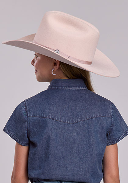 Roper Girls SS Western Shirt 0308105945054BU