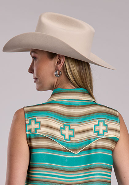 Stetson Ladies Sleeveless Shirt 11525905021BU