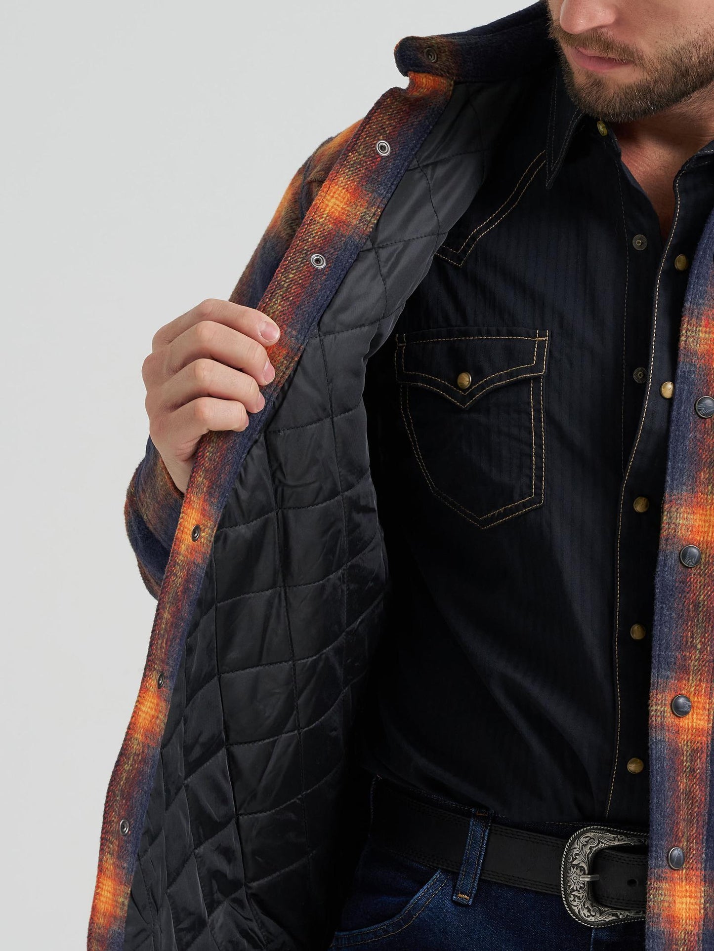Wrangler Quilted Flannel Shirt Jacket 112382020