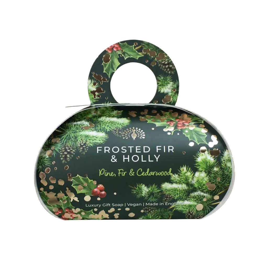 English Soap Company Luxury Soap Frosted Fir & Holly XMSLG002