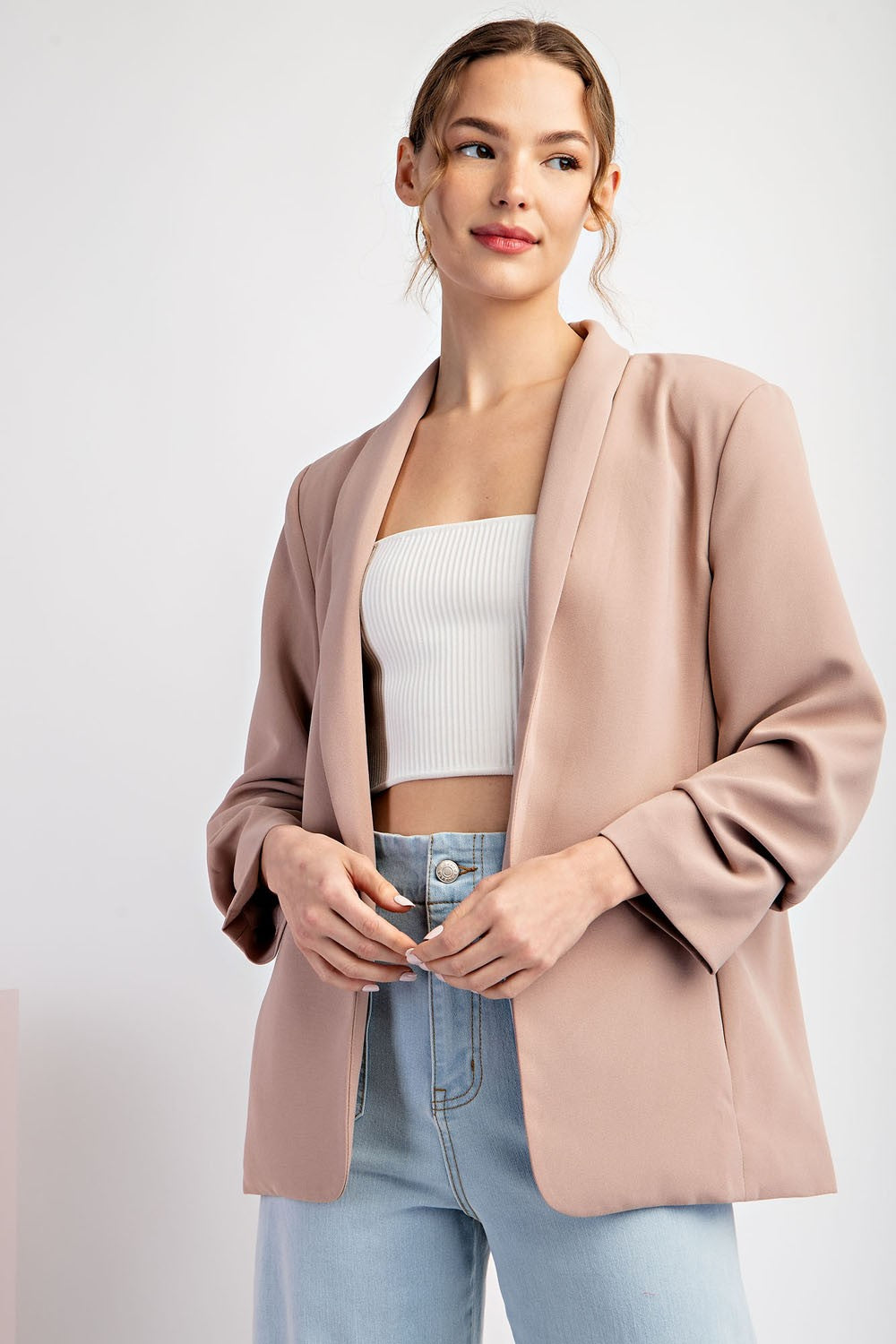 SHAWL LAPEL BLAZER JK4654