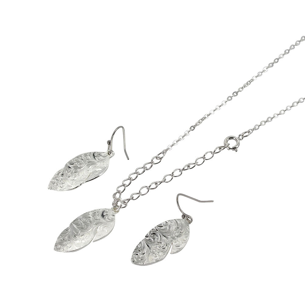 Montana Silversmiths Downy Feather Jewelry Set JS2878RG