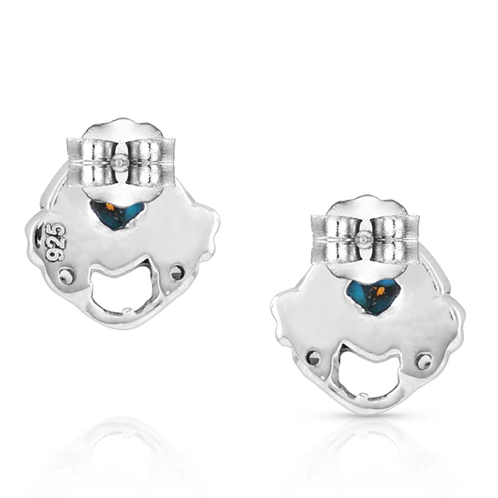 Montana Silversmiths Moonlight Mountains Turquoise Post Earrings KTER5484