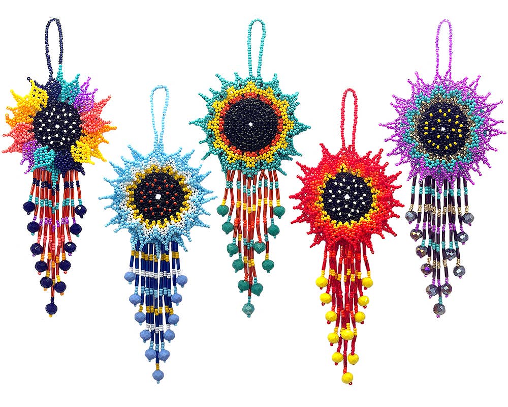 Beaded Sunflower Ornament SBSFORN
