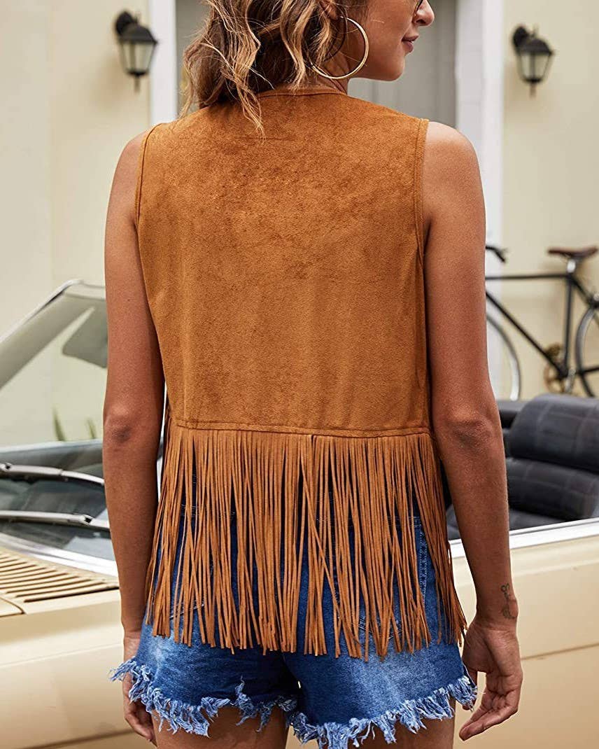 Fashion Tassel Slim Buckleless Vest RCJW03118