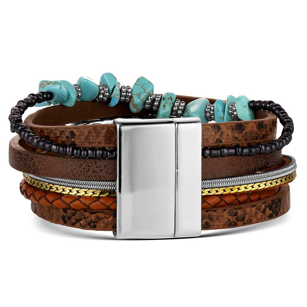 Montana Silversmiths Boho Feather Wrap Attitude Bracelet ABC350