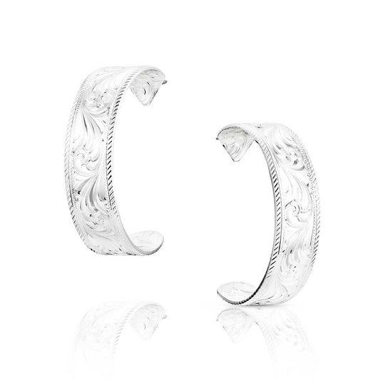 Montana Silversmiths Out West Hoop Earrings ER6063