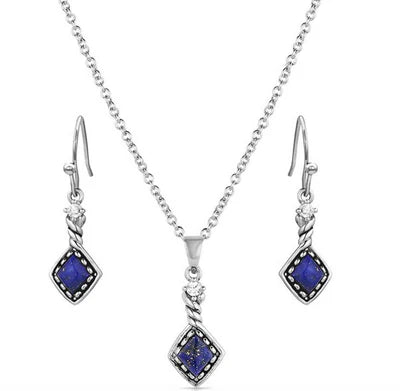 Montana Silversmiths Deep Blue Jewelry Set JS5846