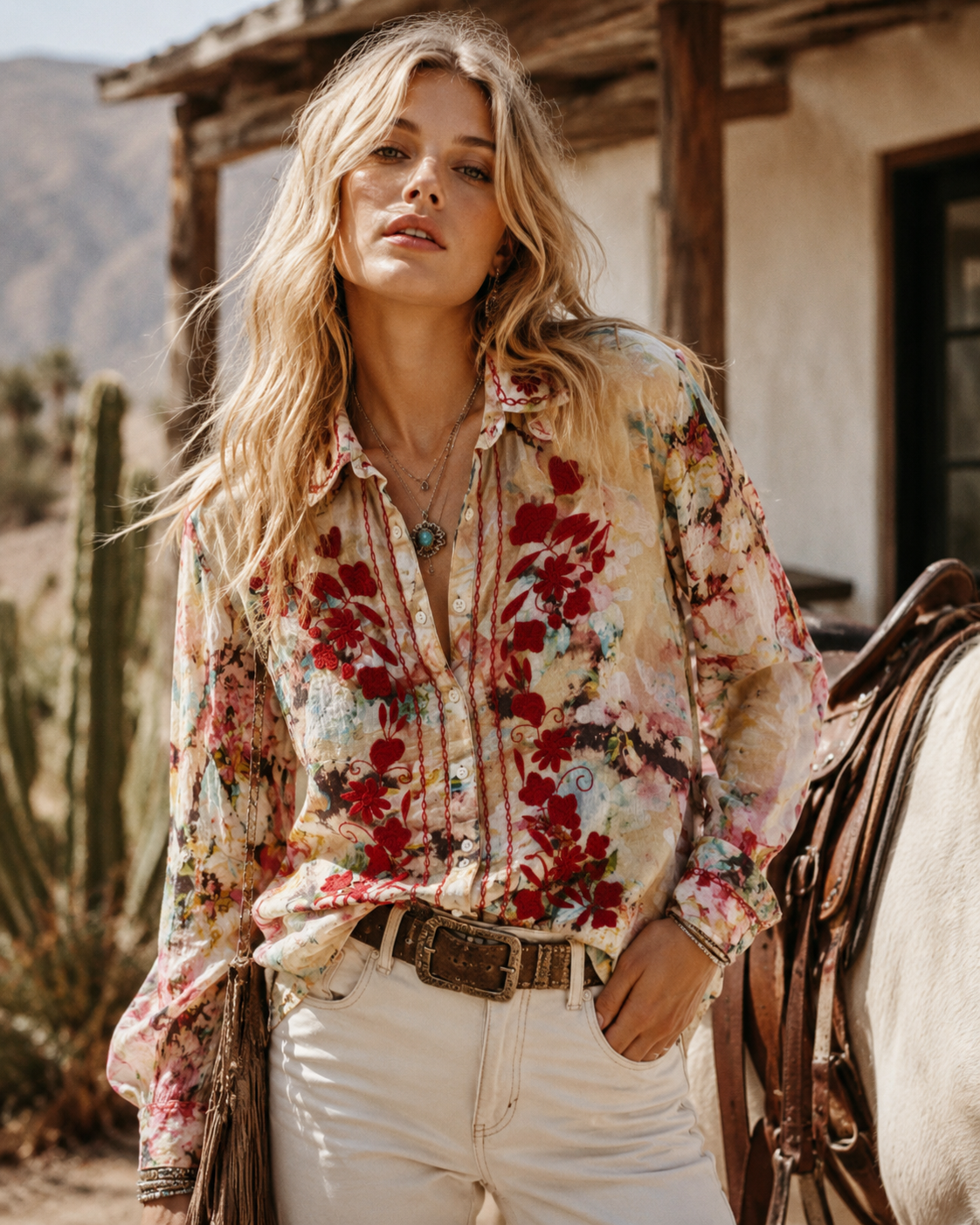 Lucienne Bloom Blouse FAY