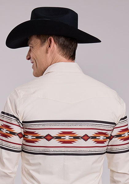 Roper Mens LS Shirt 0300104310214WH