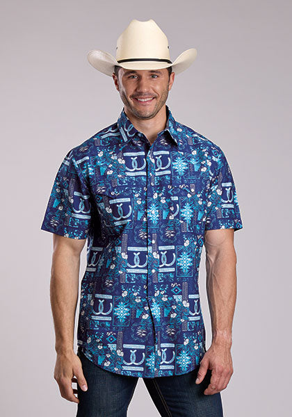 Roper Men's SS Shirt 0300200640326BU